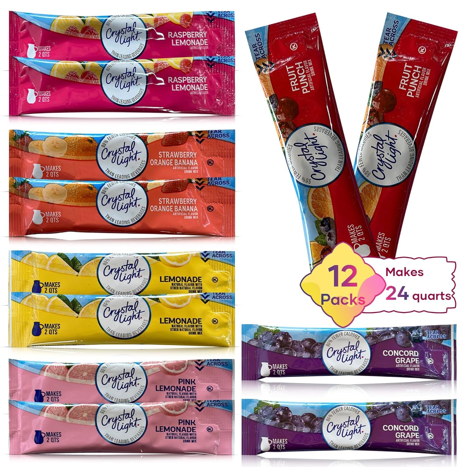 Crystal Light custom-packaged Variety Sampler Shop packaging.