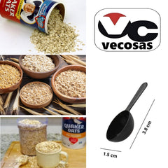 Vecosas measuring spoon included for precise oats portions.