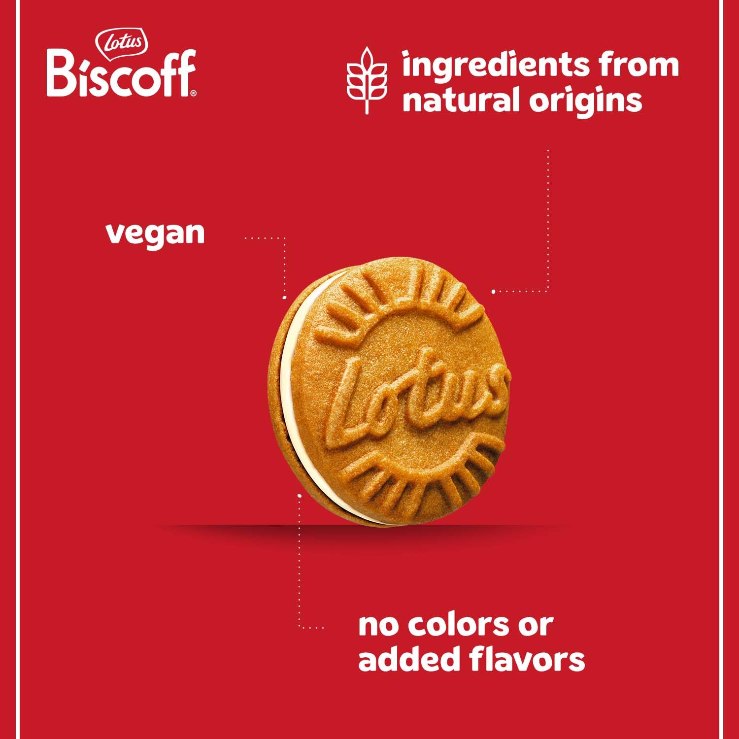 Vegan-friendly Biscoff cookies from Belgium with natural flavors