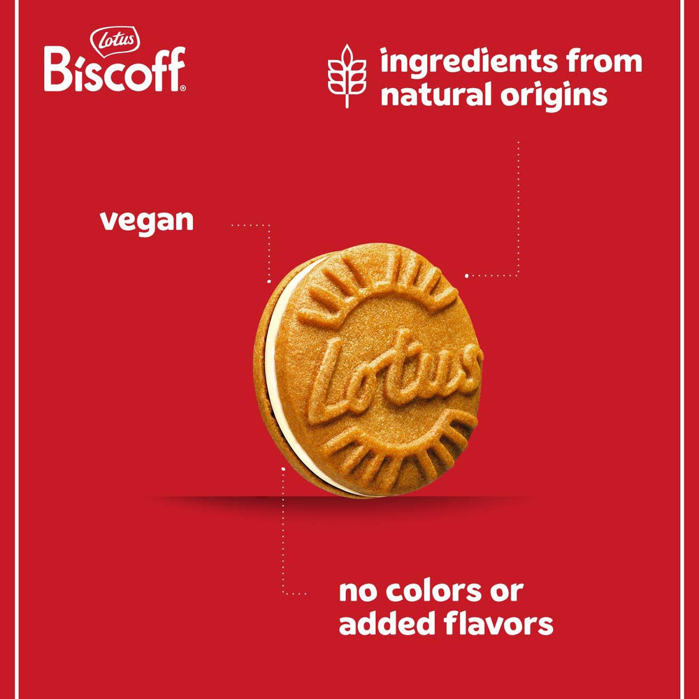 Vegan-friendly Biscoff cookies from Belgium with natural flavors