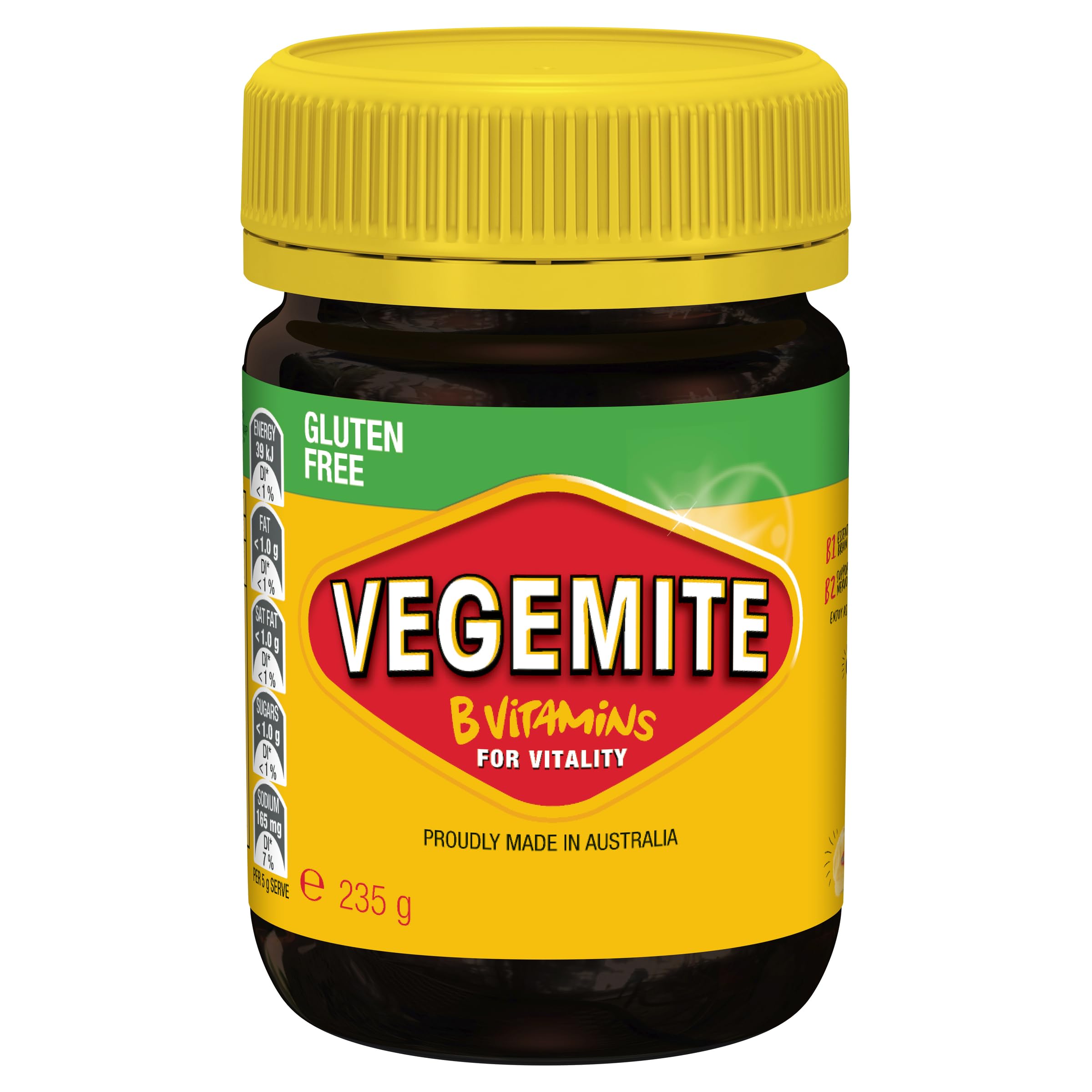 Vegemite Gluten Free on toast spread, delivering bold umami in every bite.