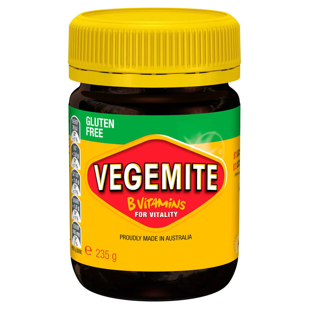 Vegemite Gluten Free on toast spread, delivering bold umami in every bite.
