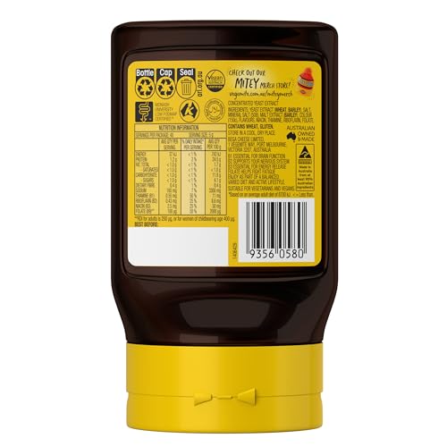 Close-up of Vegemite Squeezy for mess-free spreading on crackers.