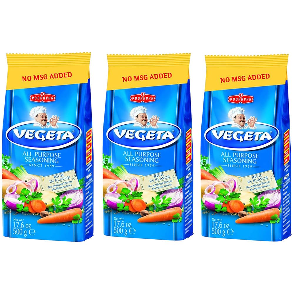 Vegeta gourmet seasoning bottle front view for everyday cooking.
