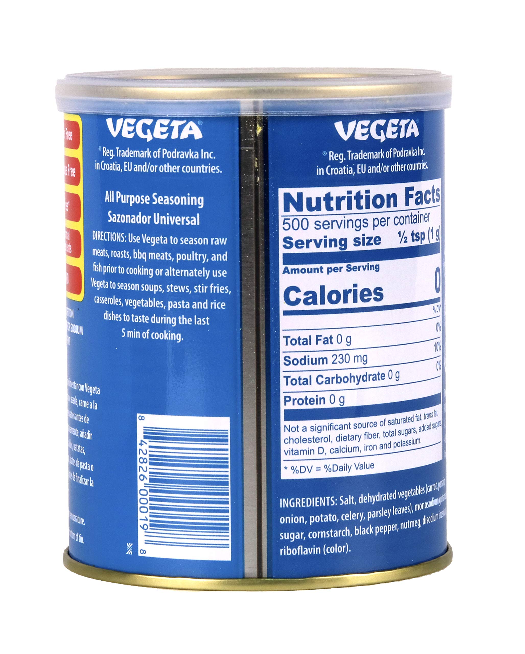 Vegeta seasoning label close-up highlighting traditional blend for inspiring cooking