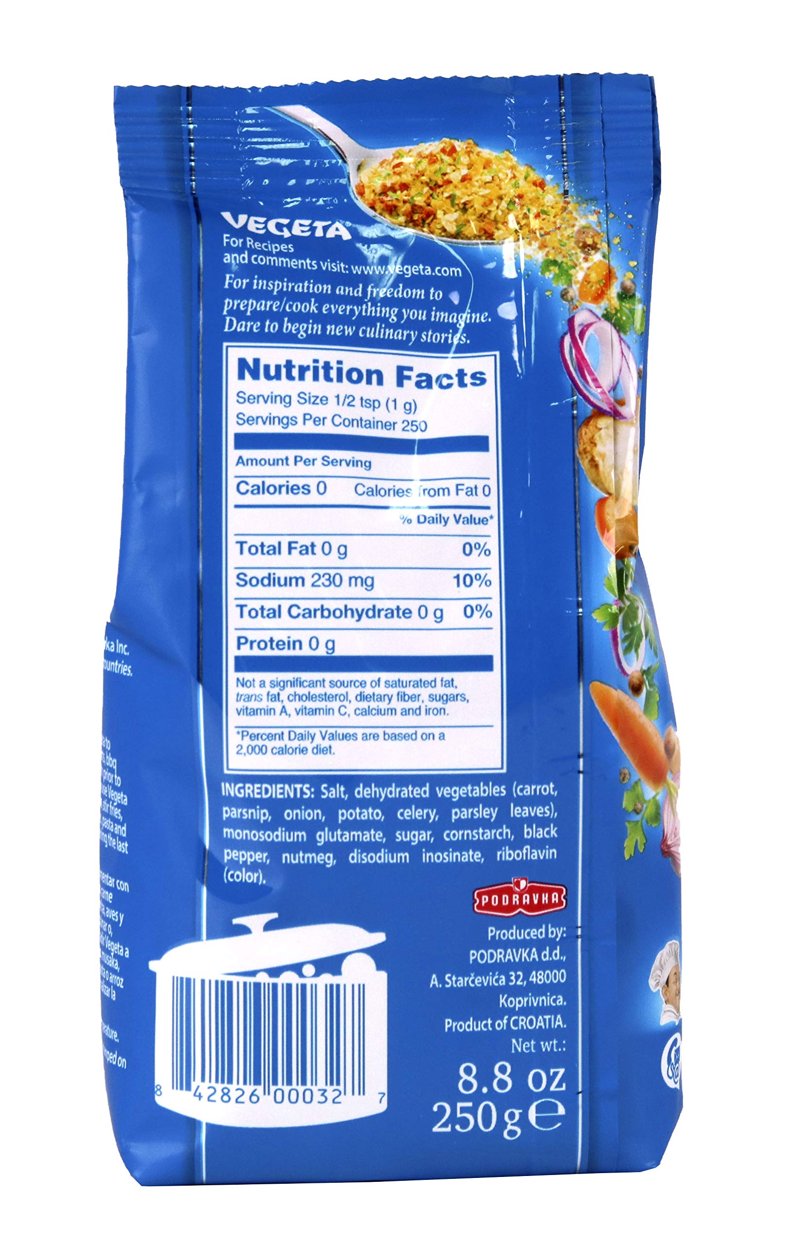 Vegeta granules close-up showing savory umami for meals.