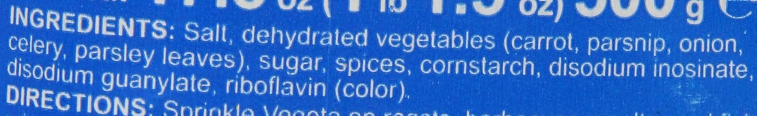 Vegeta granules in a bowl ready to season meats and grains.