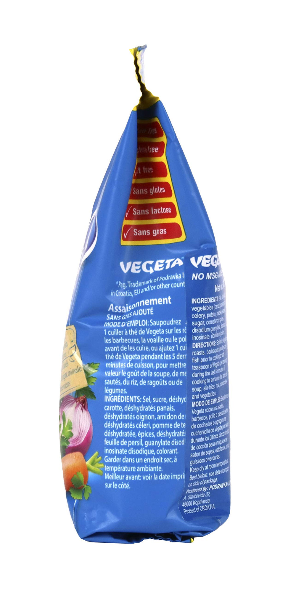 Vegeta No MSG added cooking idea in pan suggests versatile seasoning for sautéed dishes.