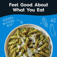 Veggiecraft Farms Penne pasta with 24g protein per serving for plant-based meals.