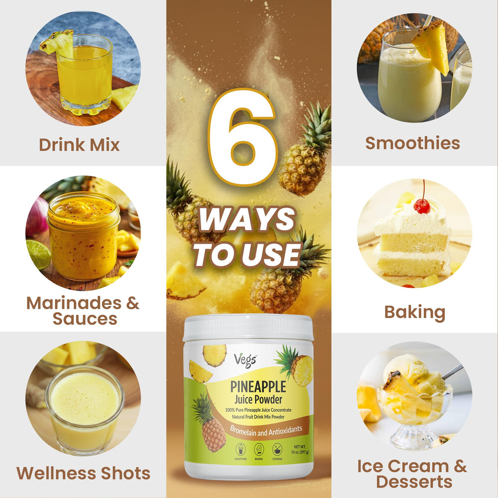 Pineapple powder in a mixing bowl topping desserts