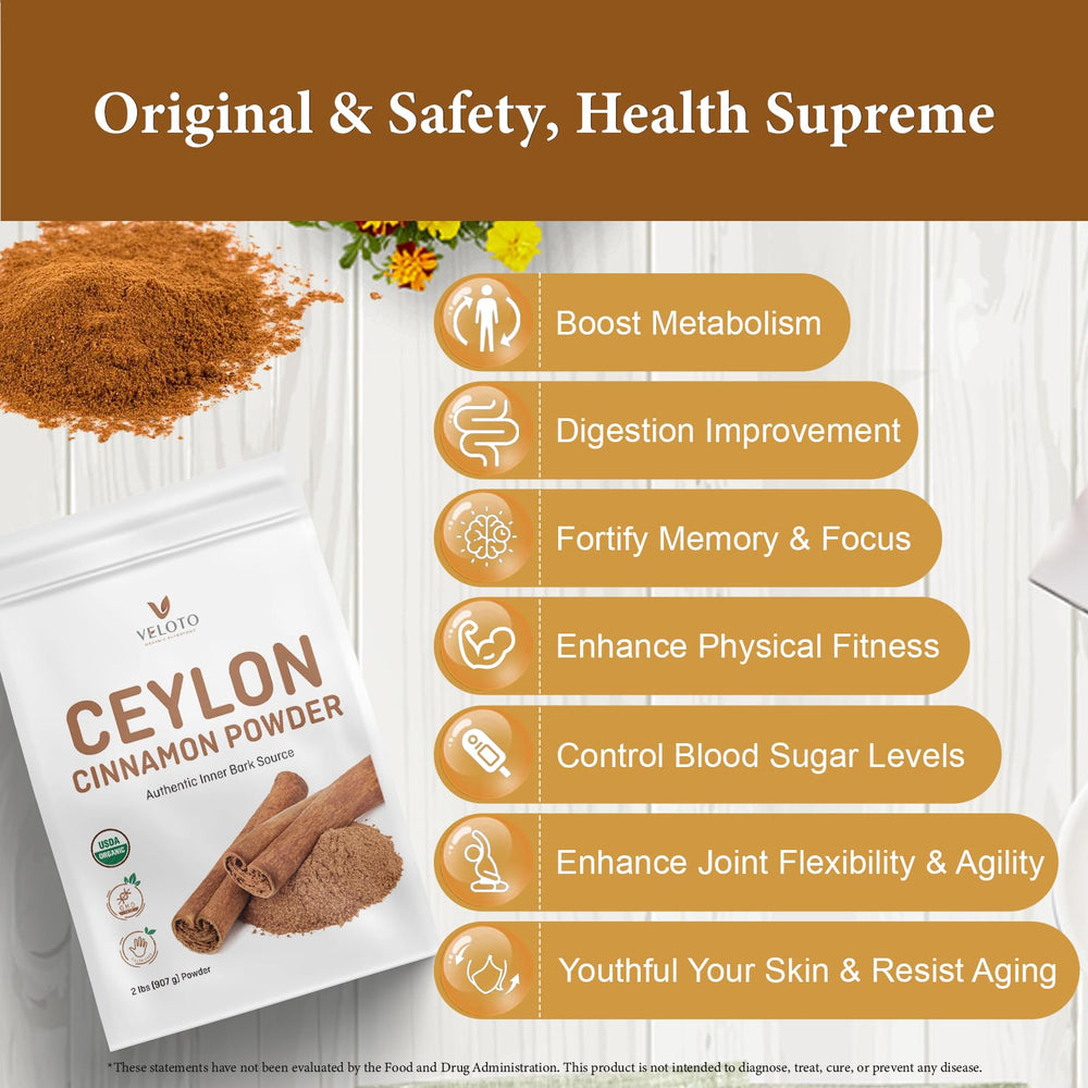 Veloto Cinnamon Powder in tea adds gentle spice.