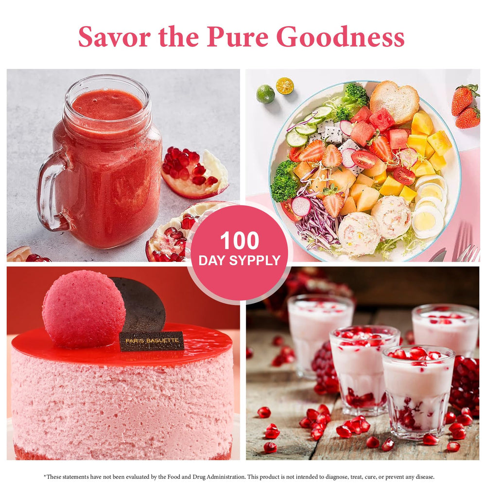 VELOTO pomegranate powder mixed with water offers a fast, light boost.