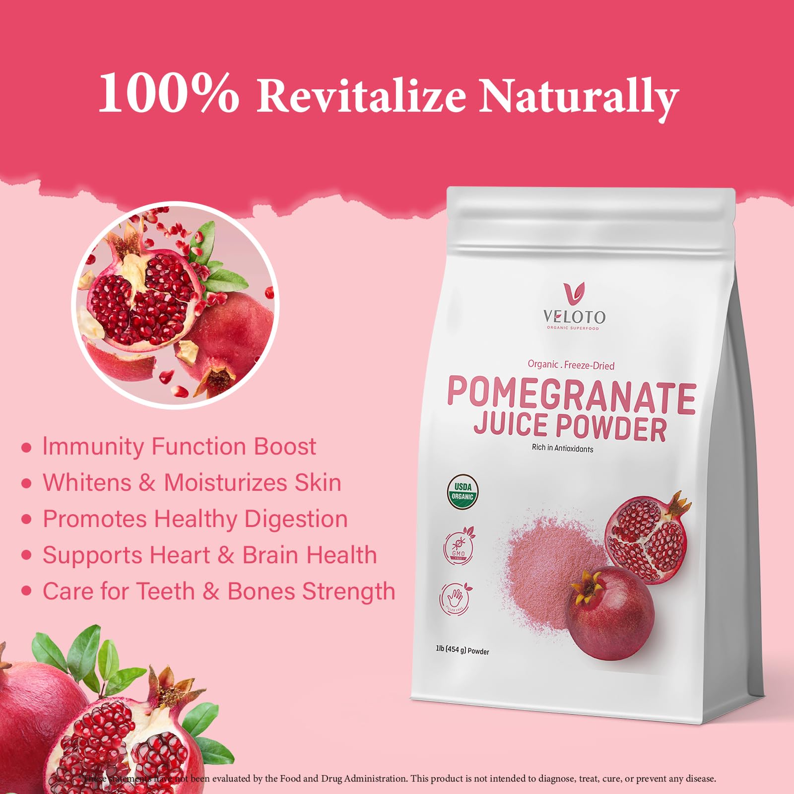 VELOTO powder swirled into yogurt adds tart sweetness and nutrition.