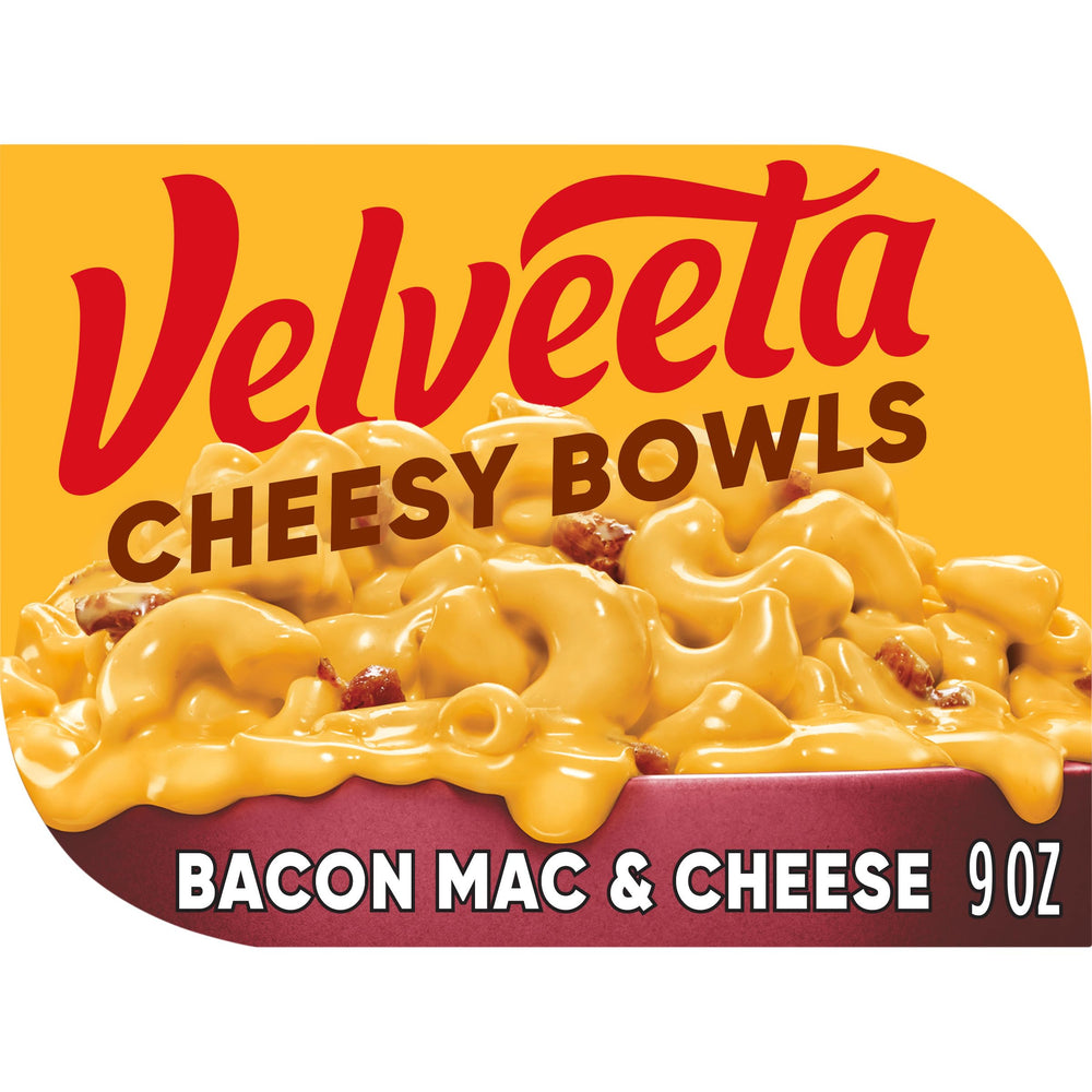 Velveeta Cheesy Bowls Bacon Mac & Cheese bowl with creamy melt for a quick meal