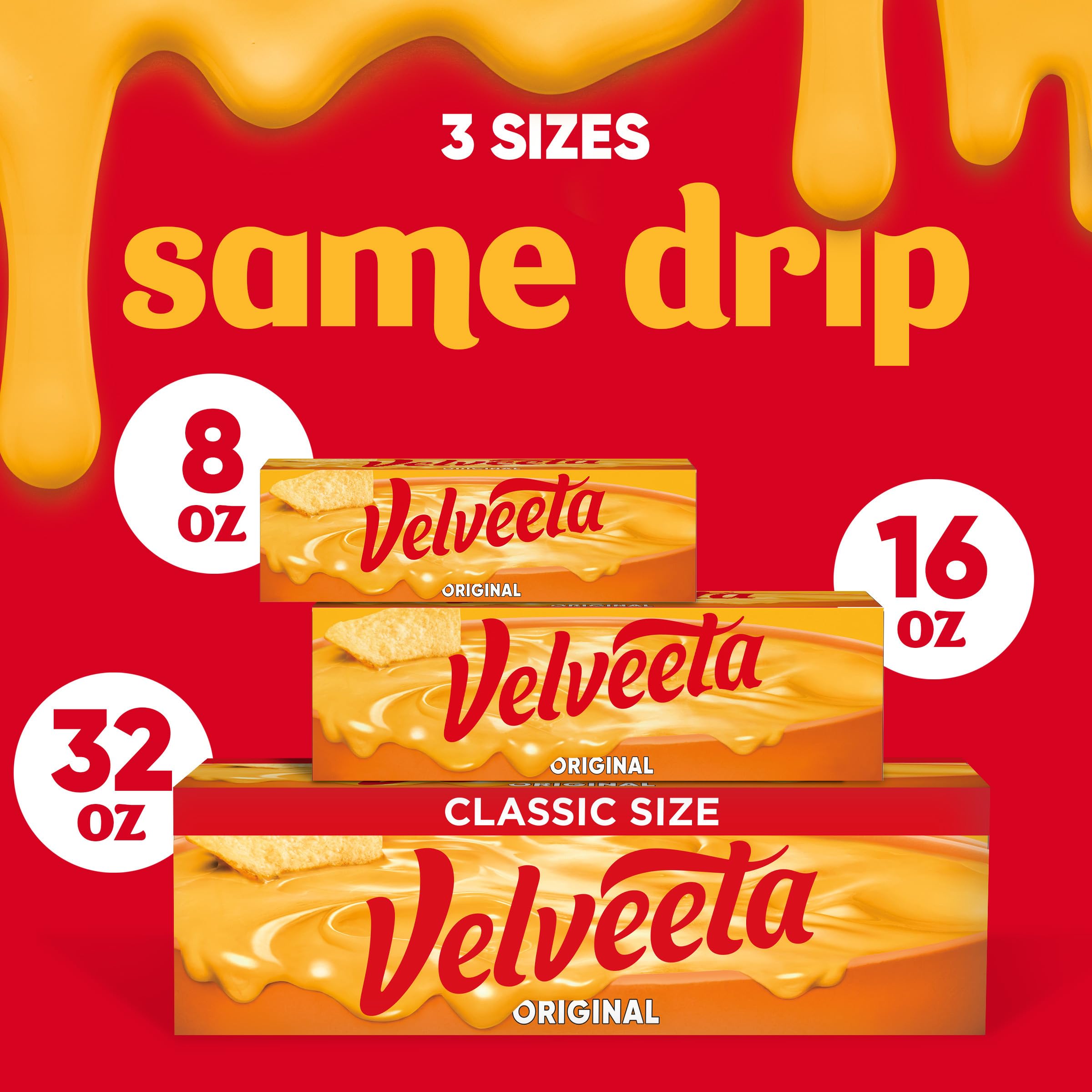 Cheesy dip pleasure crafted with Velveeta Original block.