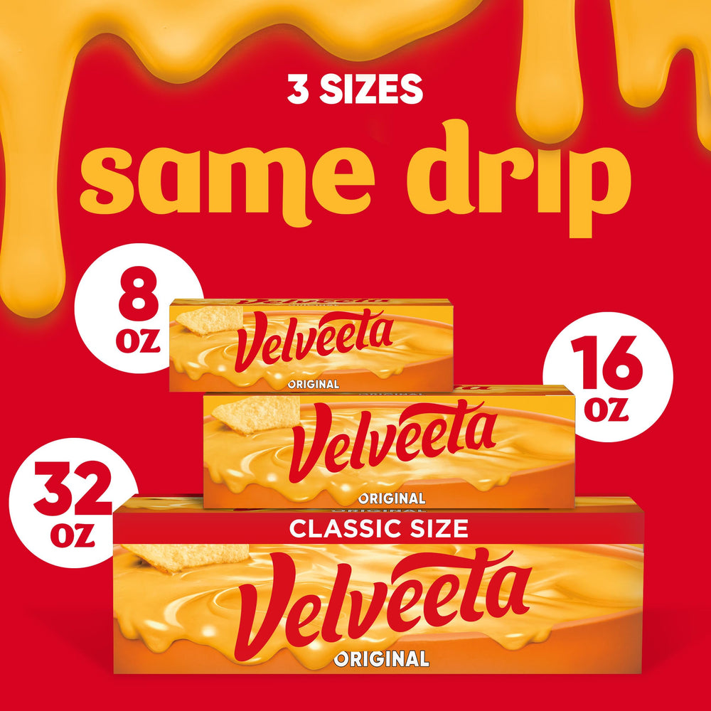 Cheesy dip pleasure crafted with Velveeta Original block.