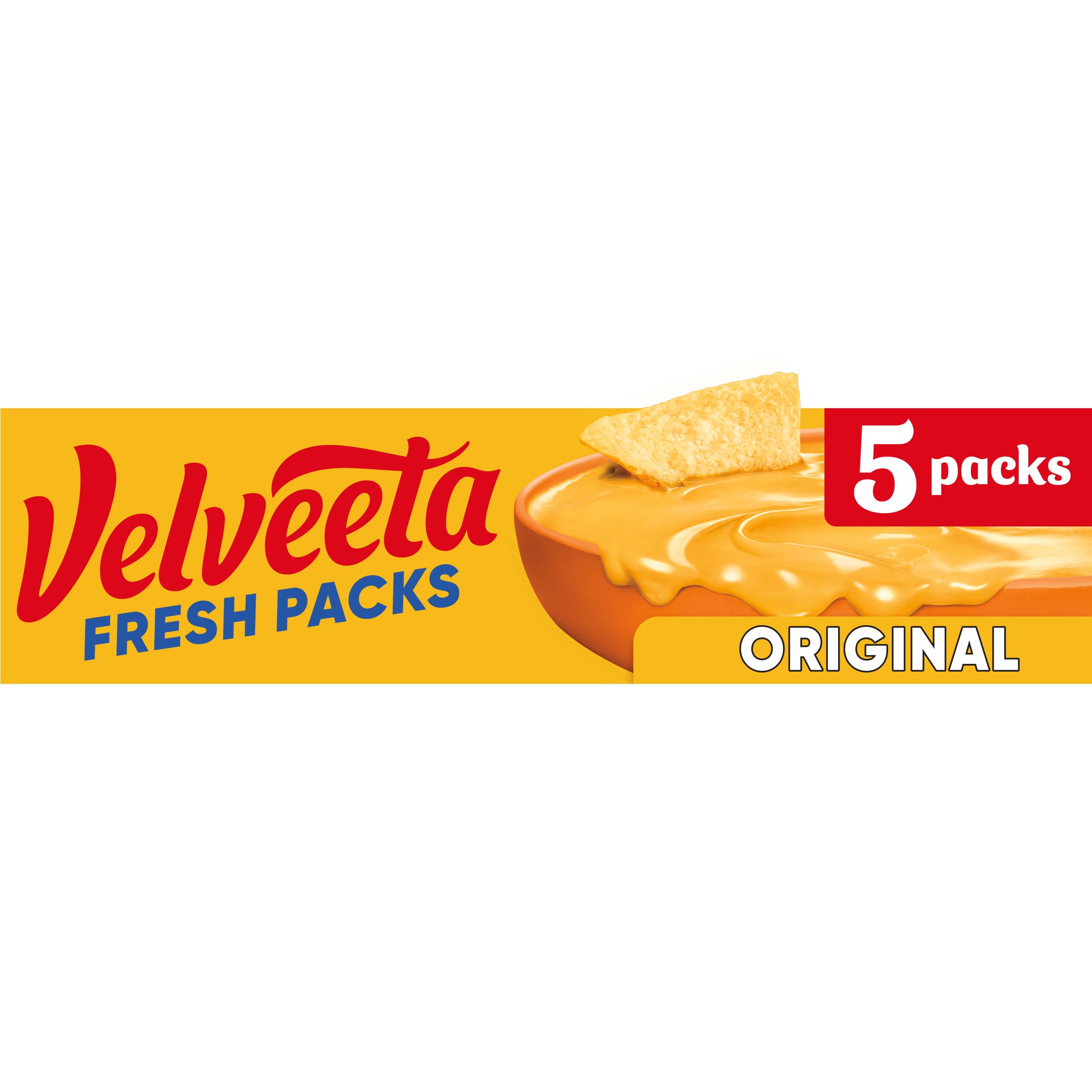 Velveeta Fresh Packs original cheese blocks in a box ready for easy melting