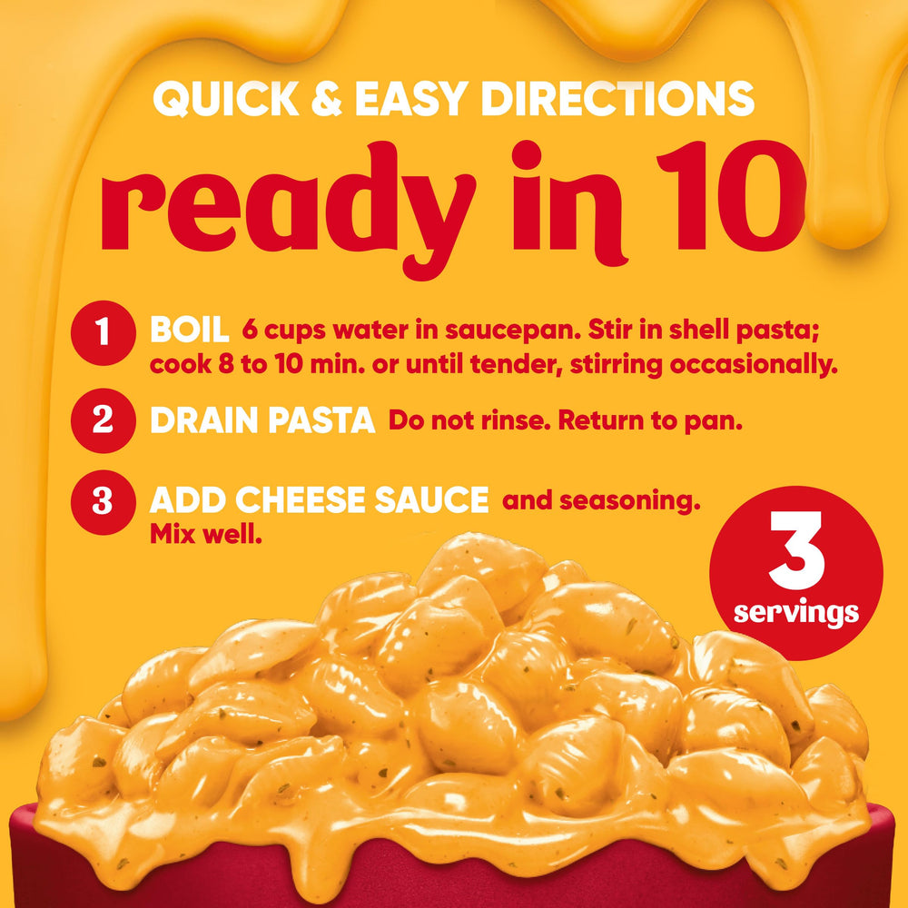 Velveeta Pizza Flavored Shells seasoning packet close-up