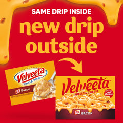 Boiling Velveeta shells to prepare a speedy dinner.