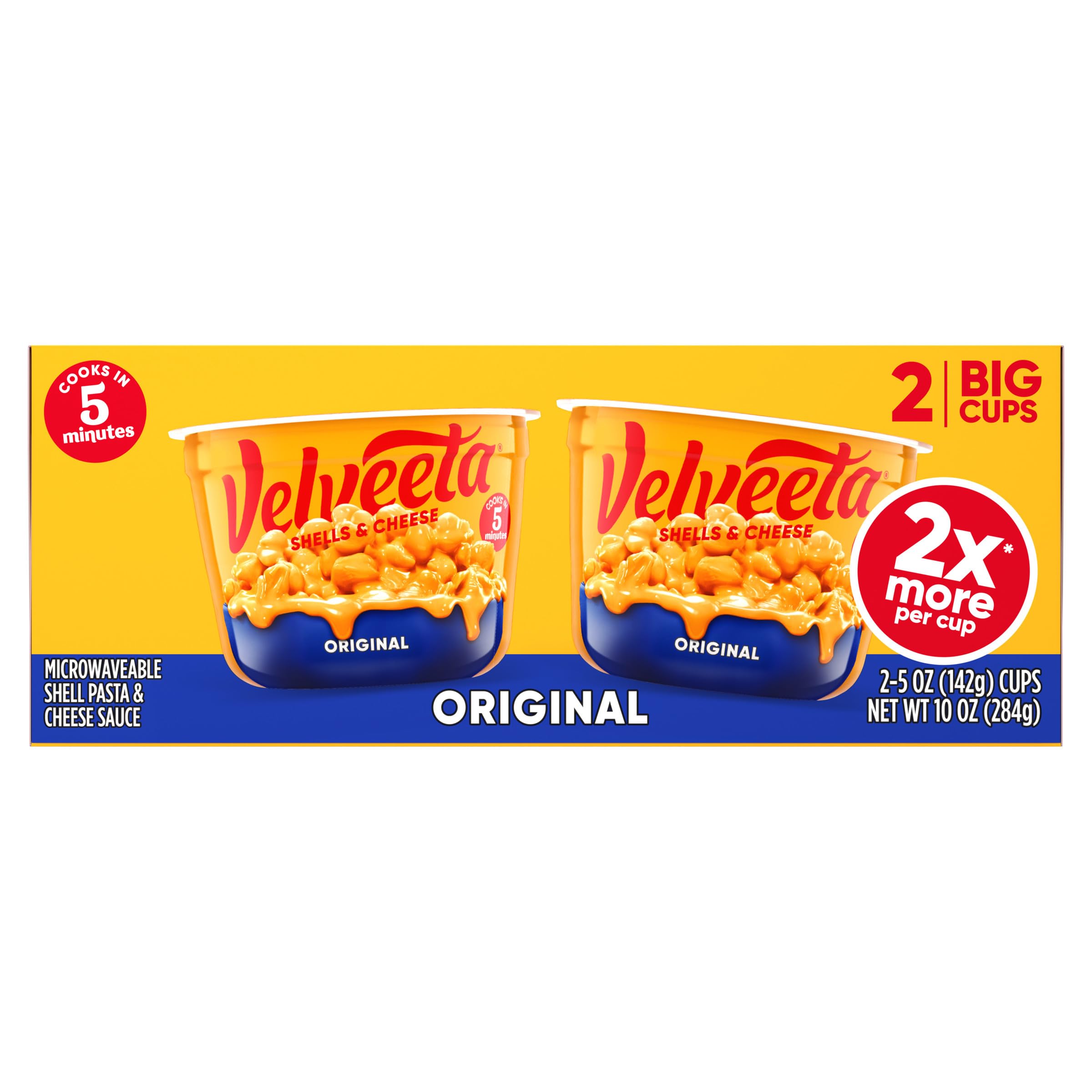 Workday-ready Velveeta Shells and Cheese meal idea in a single cup.