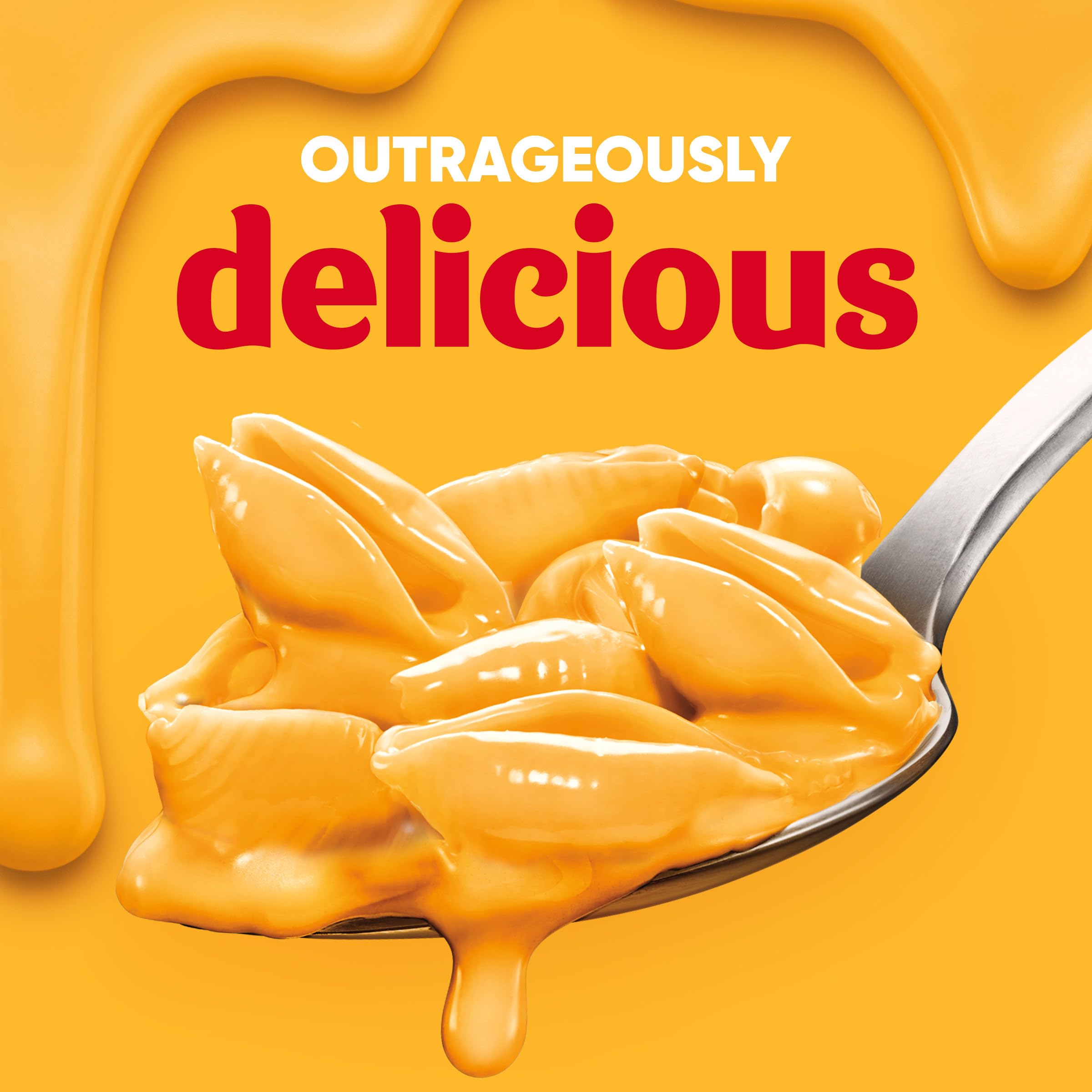 Velveeta shells uncooked close-up, preparing a quick meal.