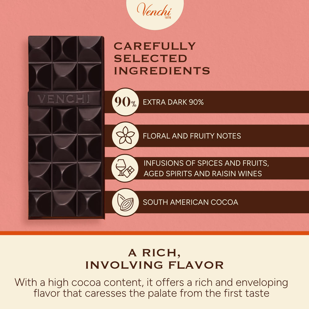 Gluten-free vegan icons featured on Venchi packaging for dietary options