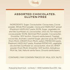 Venchi Chocoviar pistachio close-up reveals vibrant filling and nutty aroma.