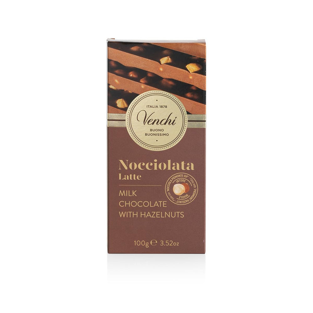 Venchi Nocciolata freshness-wrapped bar preserves flavor for everyday snacking.