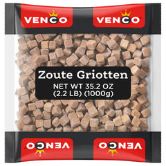 Venco Griotten salty licorice squares with sugar coating, perfect for sharing.