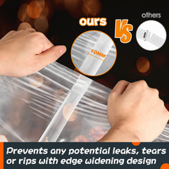Venrothy brine bag with pleated bottom stands upright for easy filling