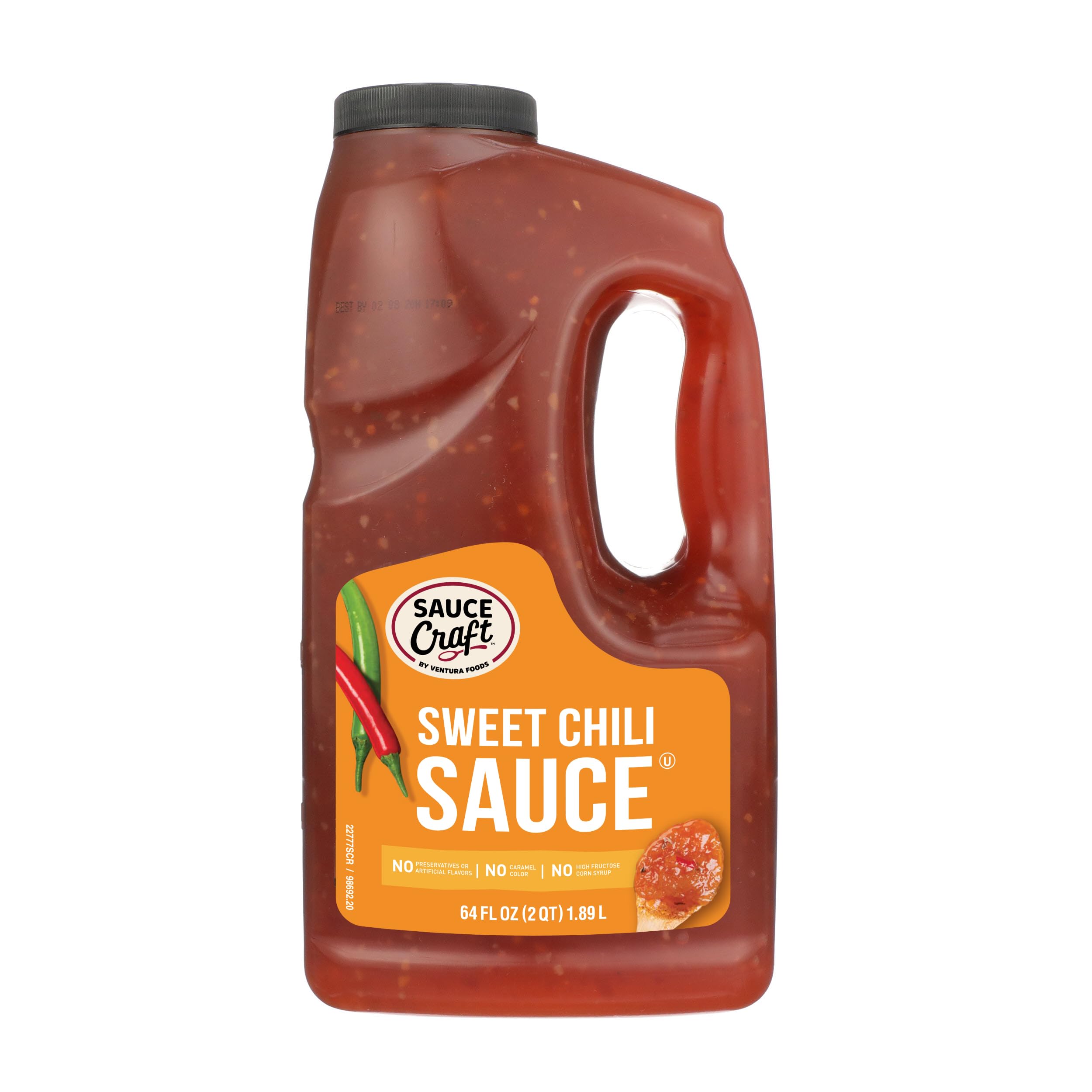 Ventura Foods Sauce Craft Sweet Chili bottle pour for easy glaze and dipping.