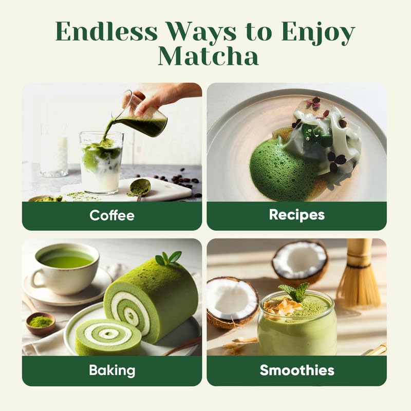 Venture Pal shade-grown matcha aroma and smooth flavor.