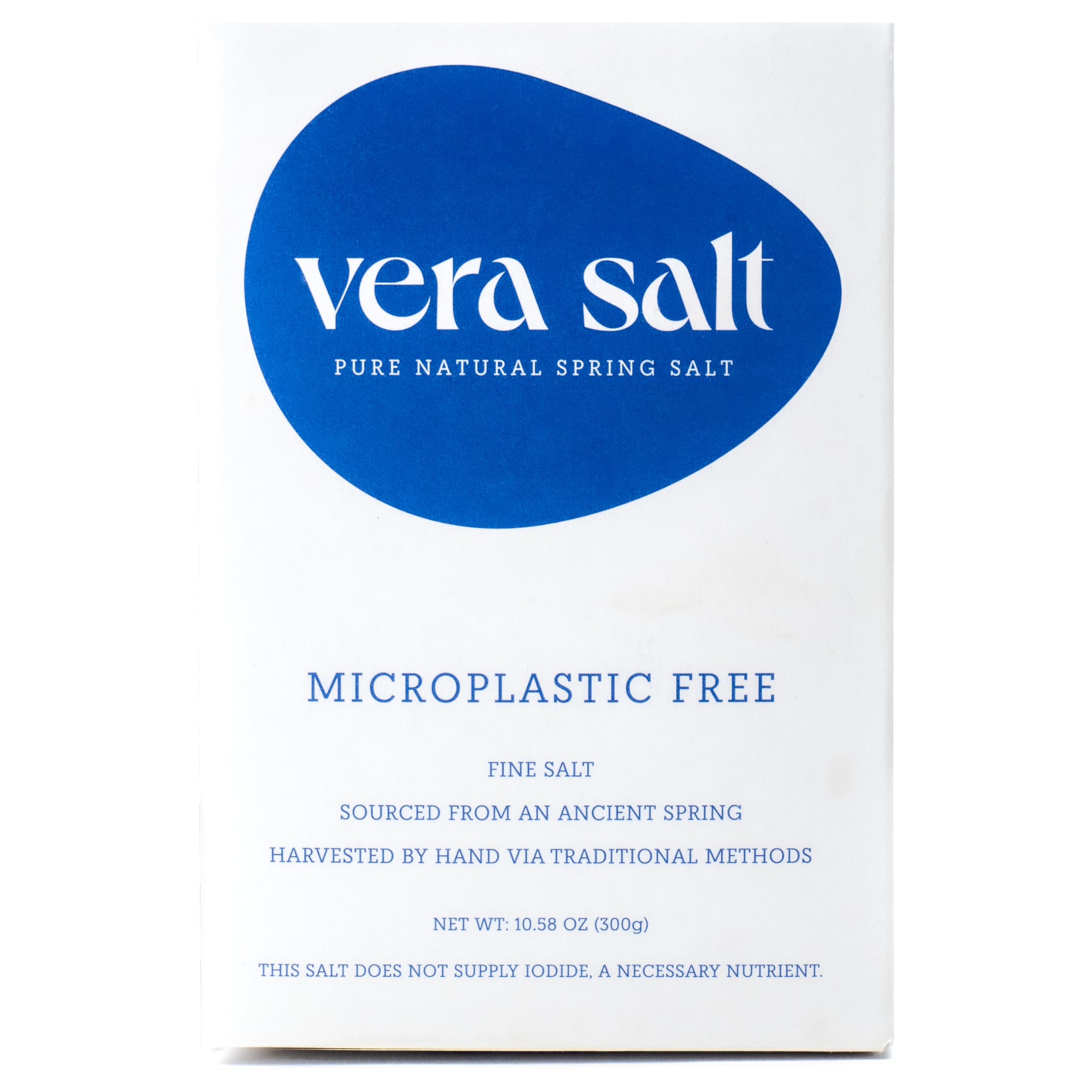 VERA SALT fine spring salt 300g pack with ultra-fine crystals for versatile seasoning.