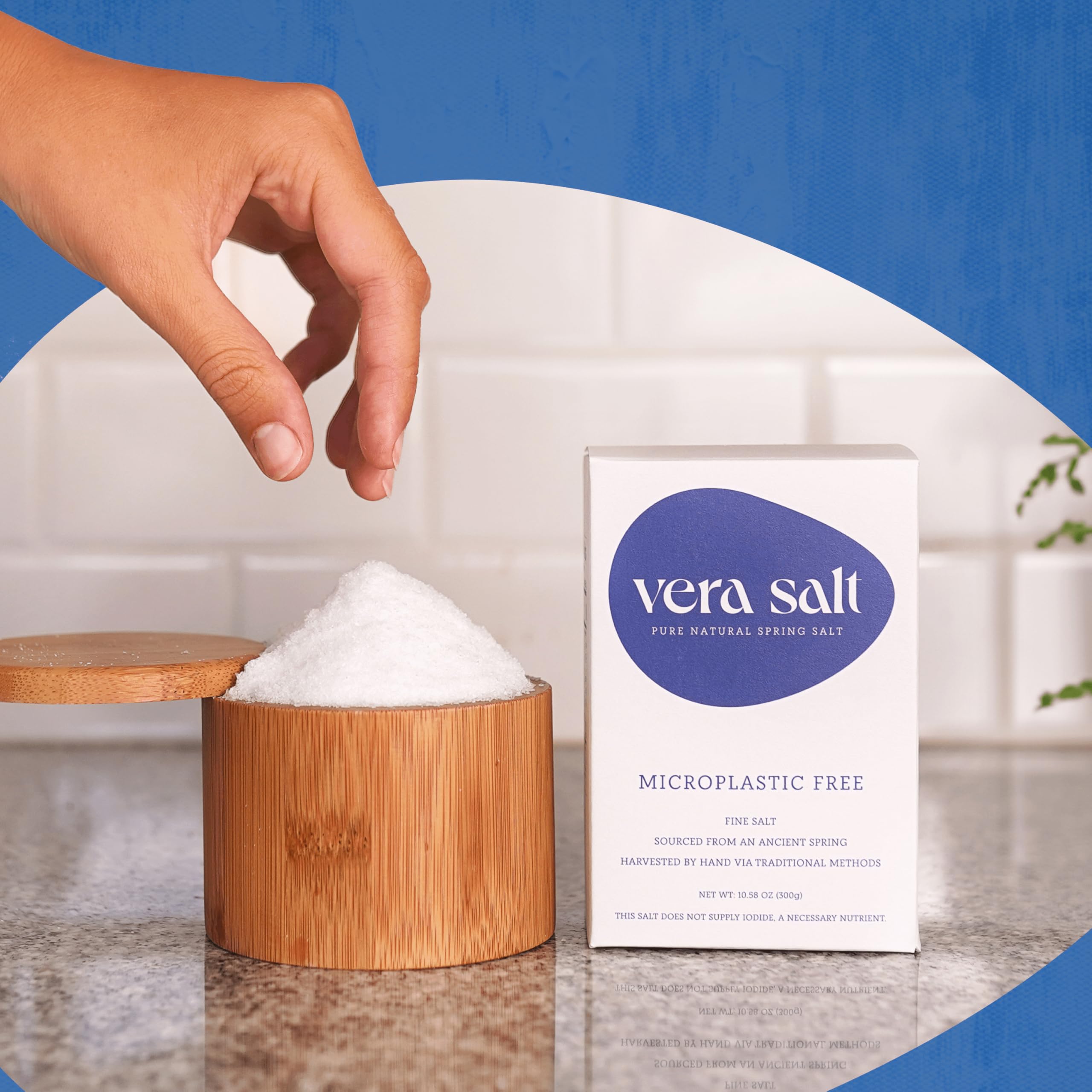 VERA SALT Spanish spring source highlights fresh, mineral-rich salt for cooking.