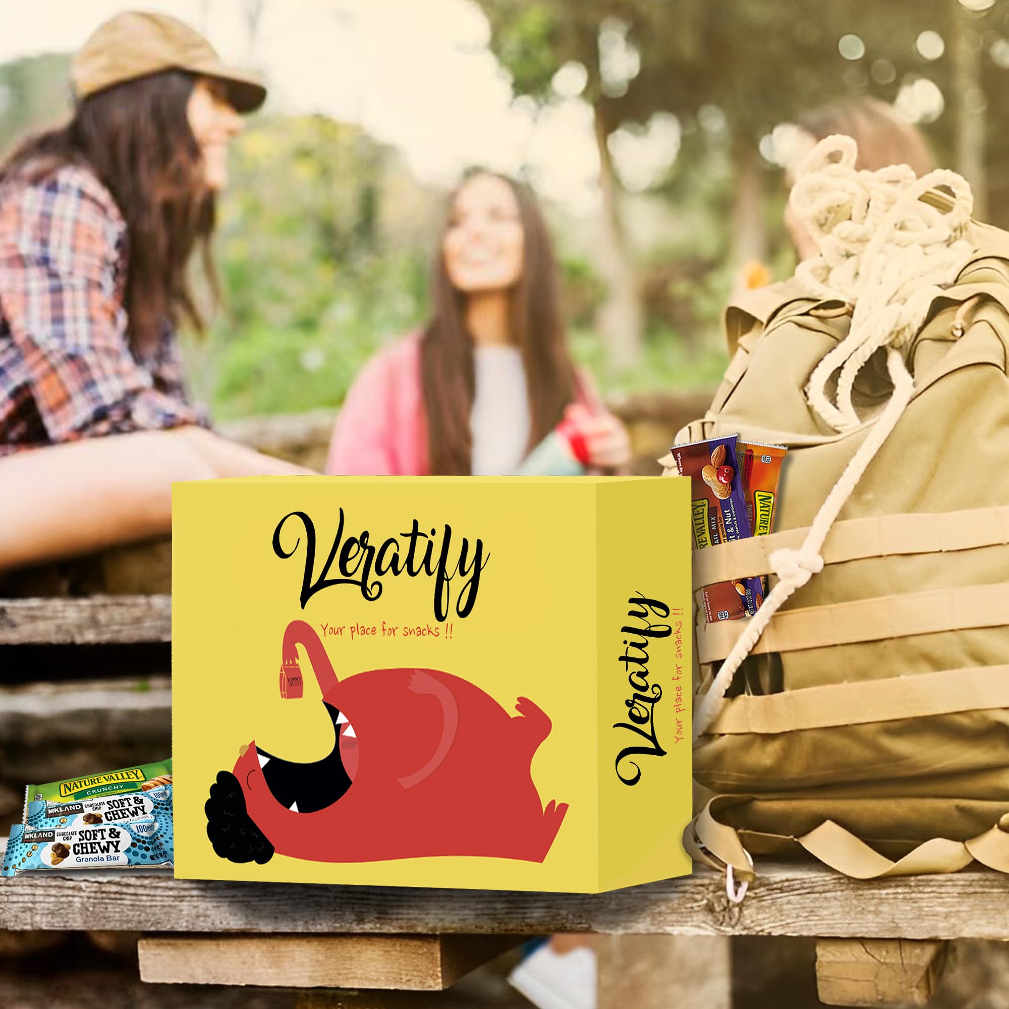 Veratify gift basket of snack bars ideal for sharing