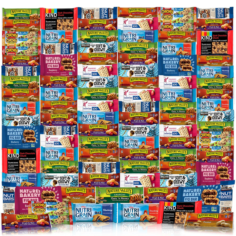 Veratify healthy snacks basket 114 count packaging showcases variety for gifting and on the go snacking