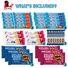 Veratify mixed bars variety pack highlights diverse flavors for office breaks or travel