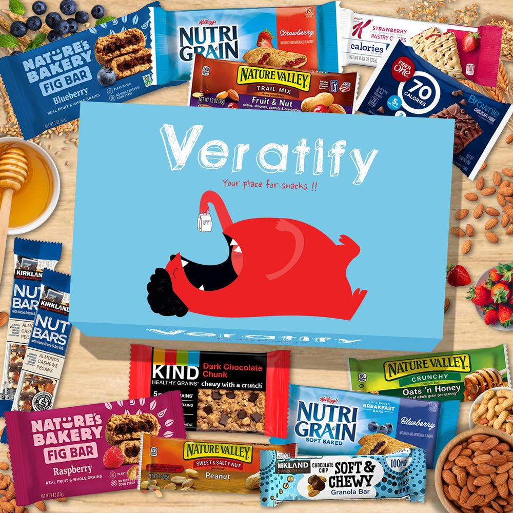 Veratify snack packets sealed for freshness and convenient one bite portions