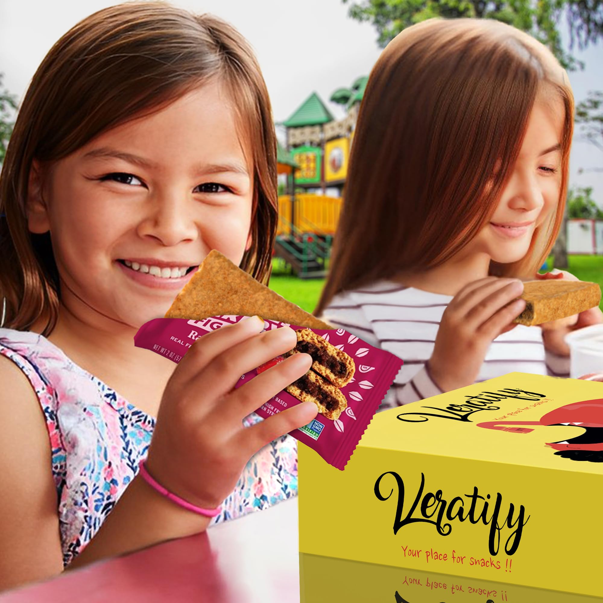 Veratify travel snack kit with 66 bars for journeys