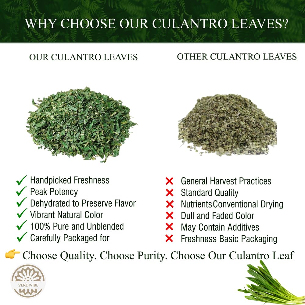 VERDIVIBE culantro leaves closeup aroma captures bold fragrance ideal for soups and curries.