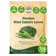 VERDIVIBE premium dried culantro leaves pack with vibrant color and fresh aroma for authentic dishes.