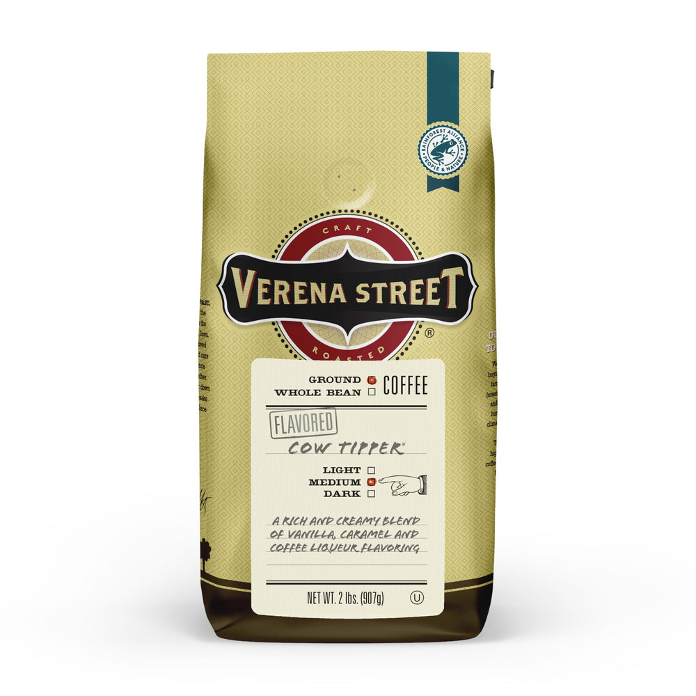 Verena Street 2lb vanilla caramel flavored coffee aroma for mornings