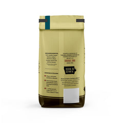 Steaming cup of Verena Street Sunday Drive decaf highlights mellow finish and aroma.