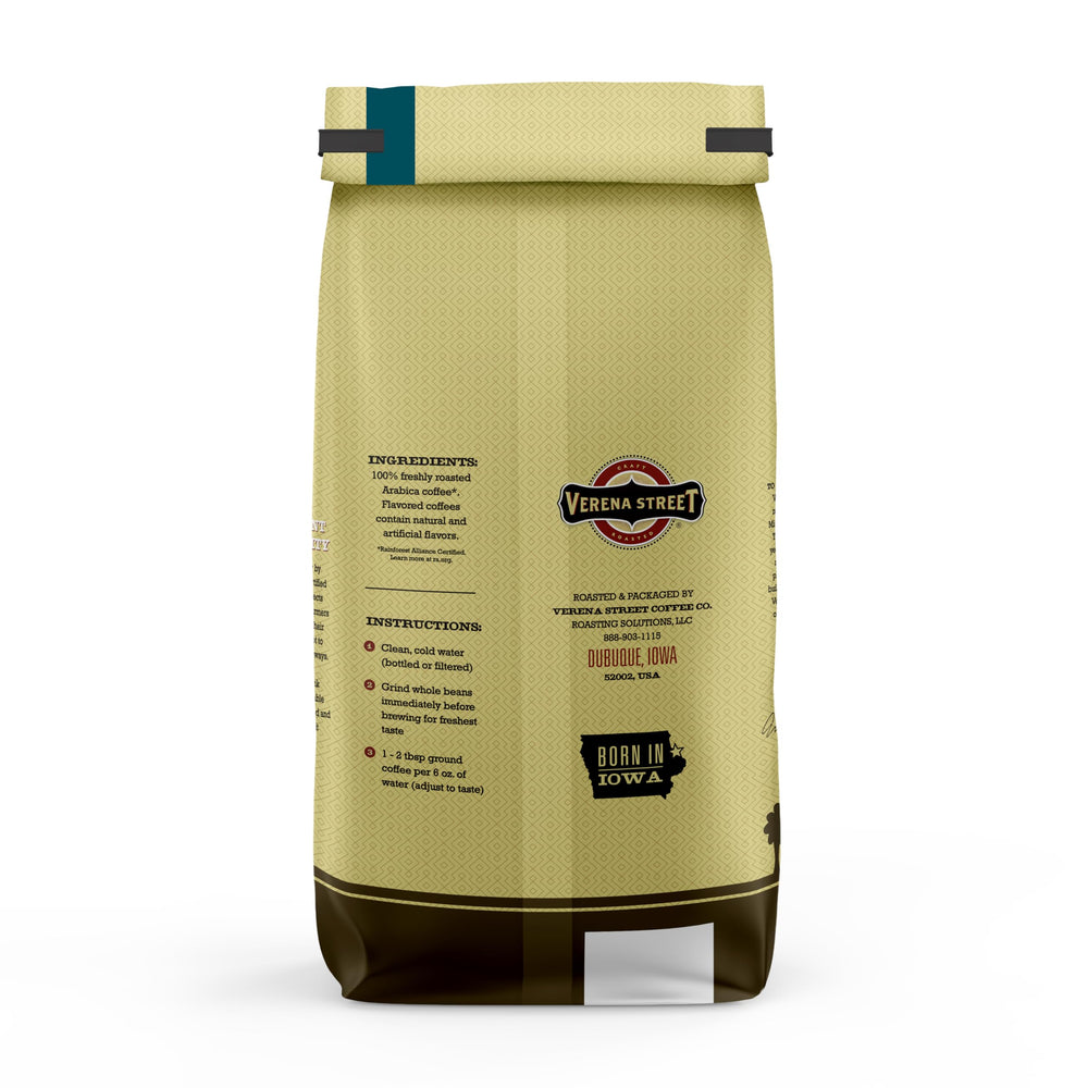 Verena Street cup with steaming coffee showing vanilla notes