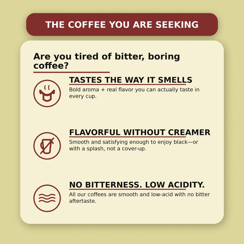 Farm-to-cup story: Verena Street decaf sourced from sustainable farms for consistent quality.