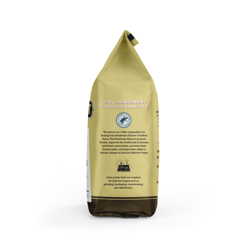 Verena Street 11 oz ground coffee bag ready for fresh brew in Dubuque, IA.