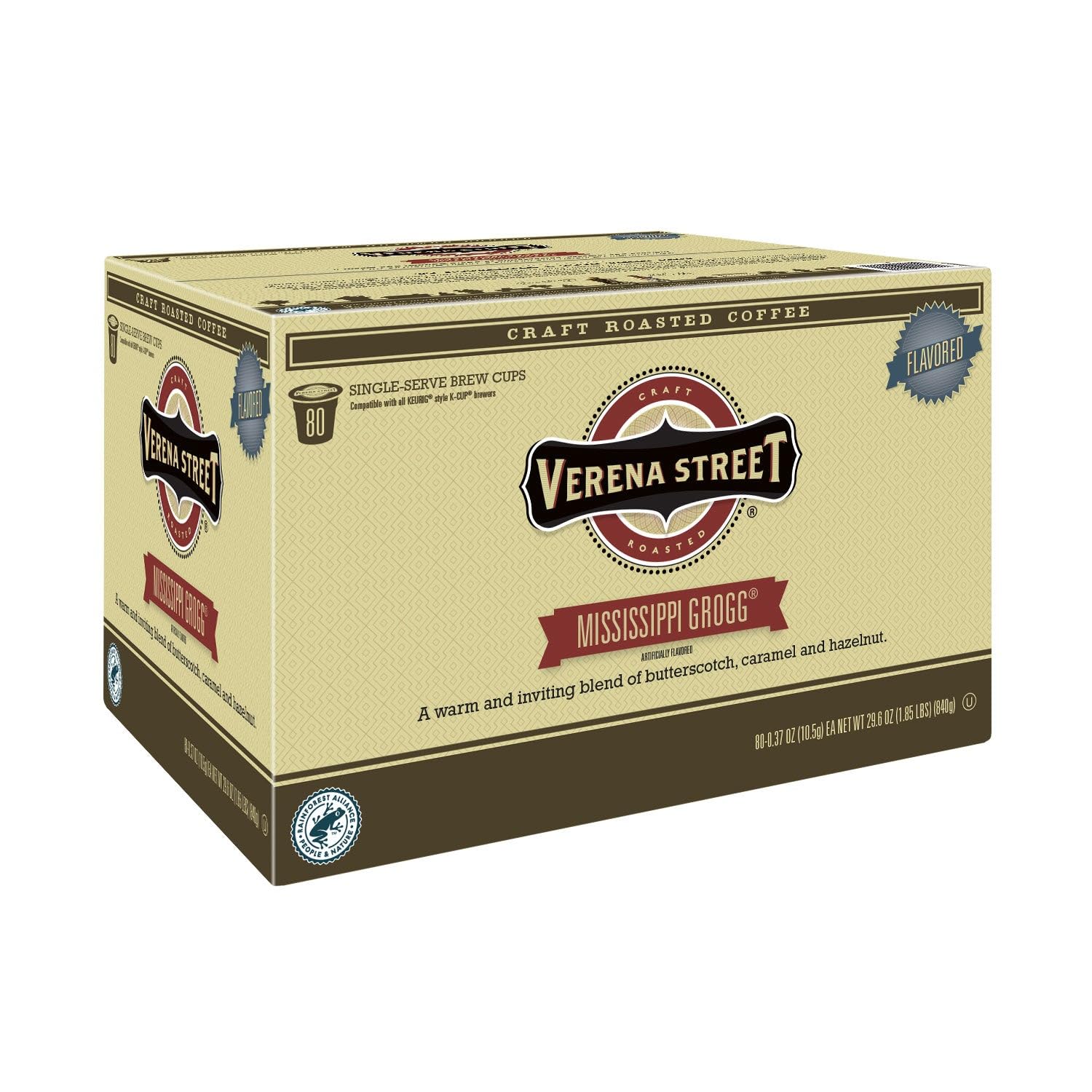 Verena Street pod pour action, ready to brew.
