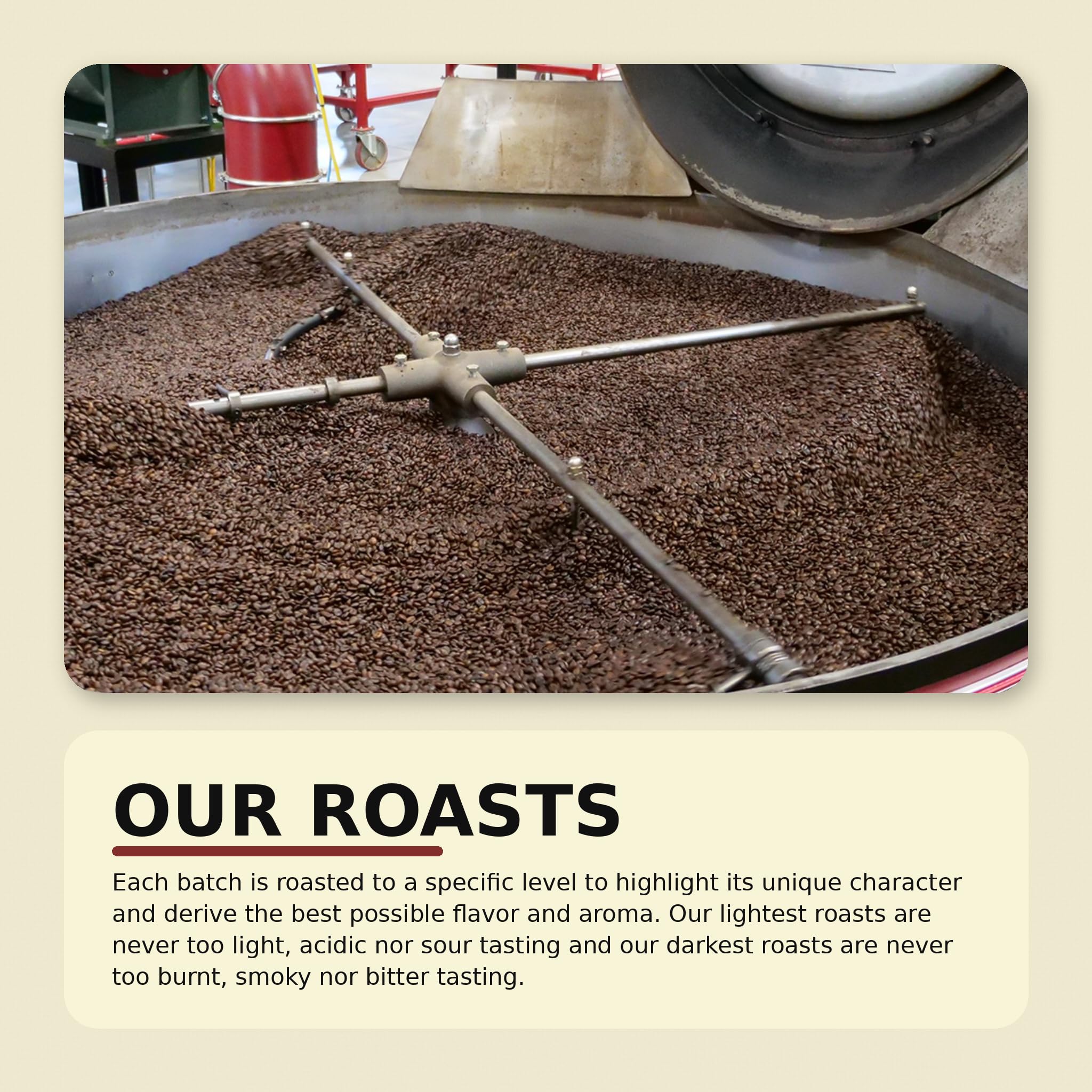 Small-batch roasting process at Verena Street.