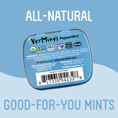 Vermints pack of 12 tins for pantry or travel.