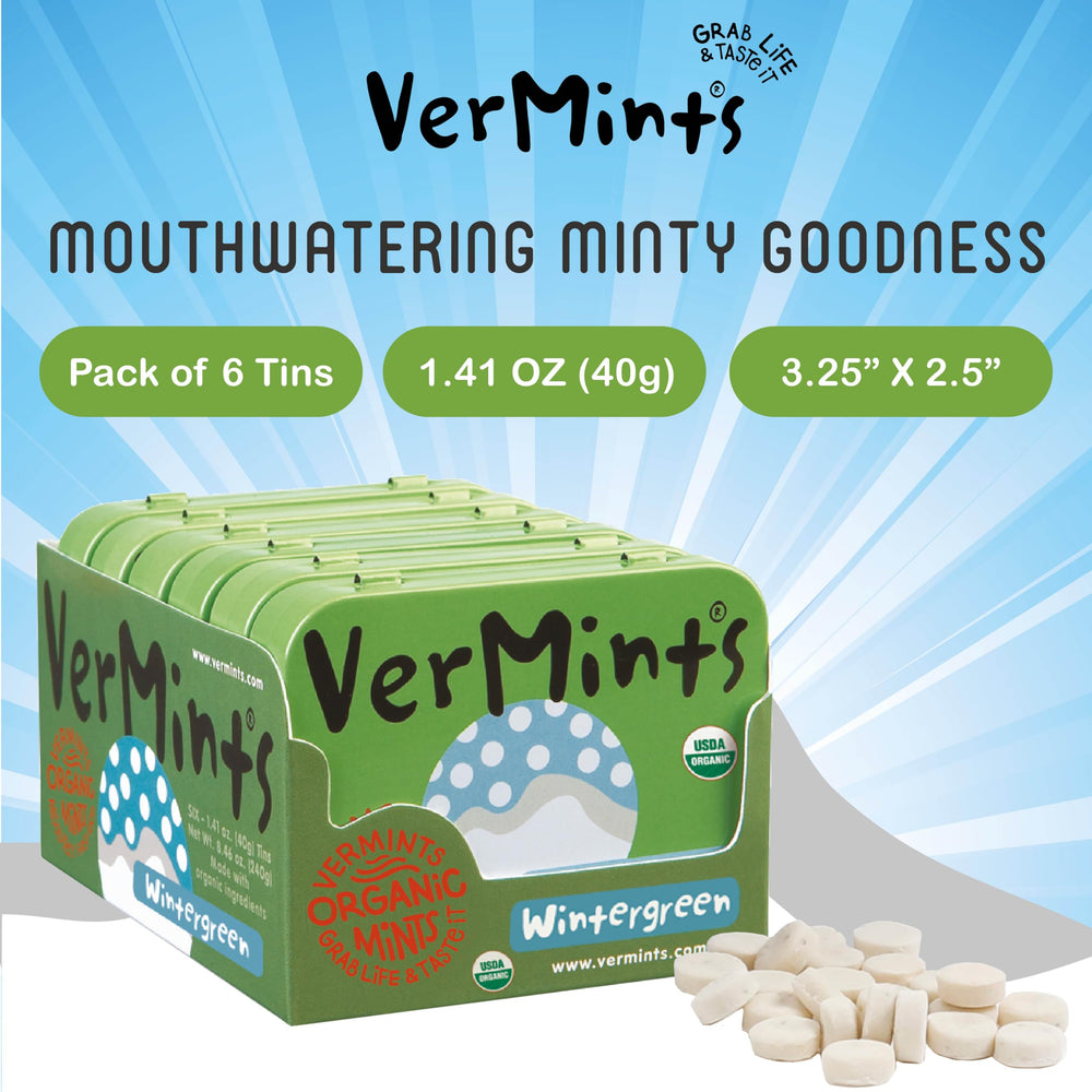 Vermints sustainable sourcing label shows planet-friendly practice.